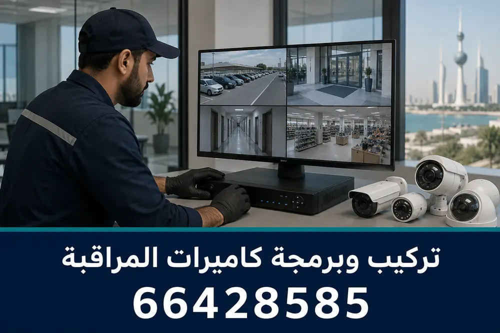 تركيب وبرمجة كاميرات المراقبة في خيطان ومتابعتها على الشاشة